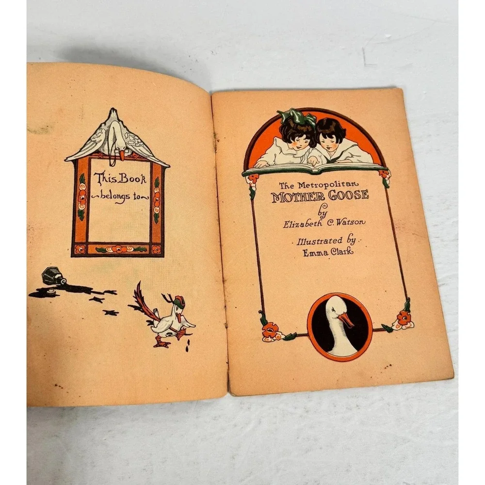 Metropolitan Mother Goose Elizabeth C. Watson 1921 Illustrated Children's Book